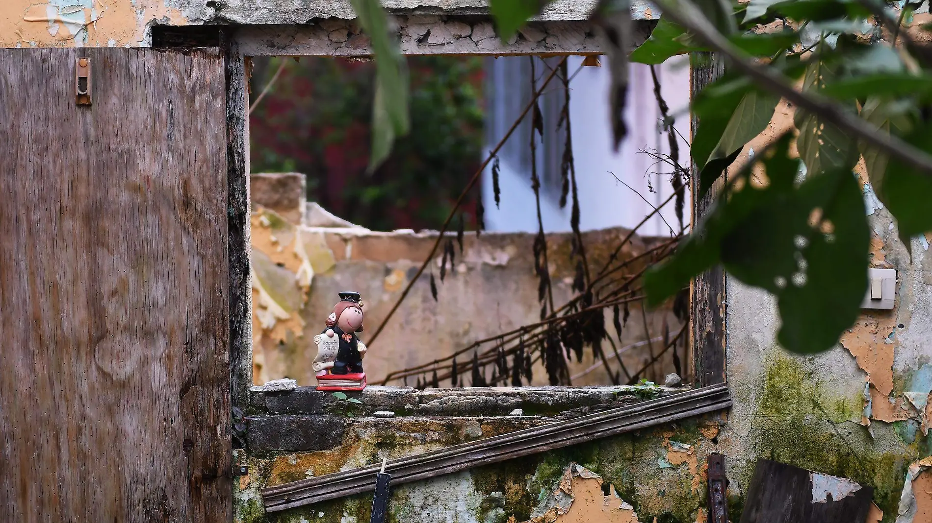 Casa abandonada en calle González Ortega de Xalapa